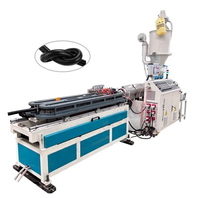 دستگاه اکستروژن لوله راه راه تک جداره